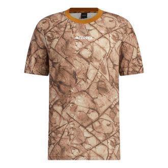 adidas National Geographic Graphic Tencel Short Sleeve Tee Brown IC4941