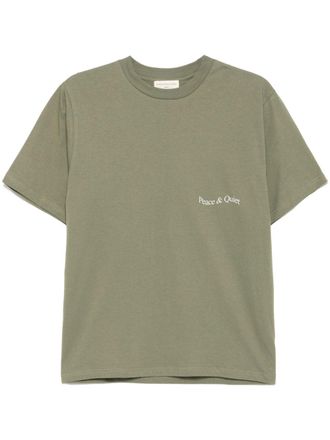 Museum of Peace and Quiet wordmark T-shirt - unisex - Cotton - S - Green