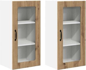 vidaXL Armario de cocina mural 2 pcs Roble artesanal 40 x 31 x 80 cm vidaXL