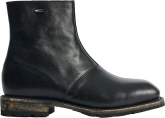 Our Legacy Engine Black Full-Grain Italian Leather Ankle Boots