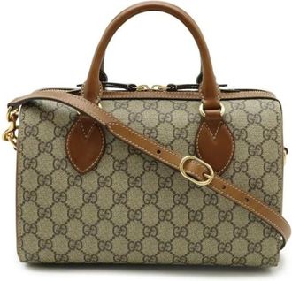 Gucci Pre-owned Handbags, female, Beige, Size: ONE SIZE Pre-owned Vintage Handbag