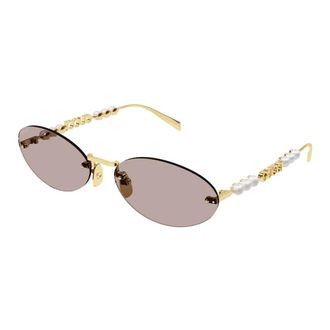 Gucci Pantos Sunglasses - female - Gucci - Sunglasses - Yellow - 62 MM - Accessories