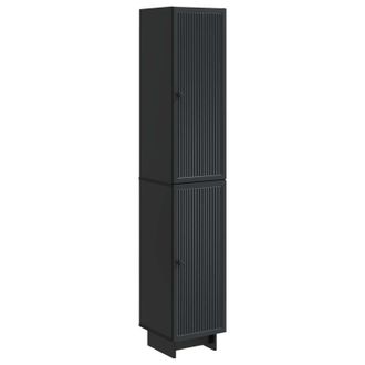 vidaXL Juego De Armarios 2 Uds. Negro Madera De Ingenier&iacute;a Vidaxl