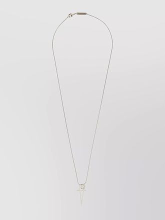 Rick Owens brass pendant necklace