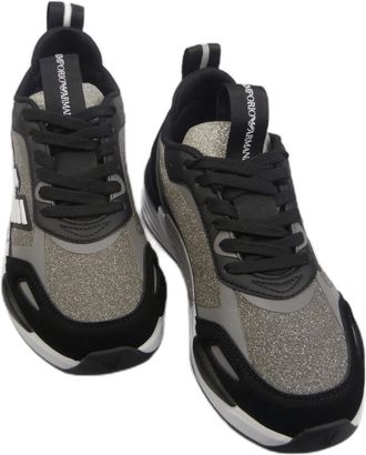 Emporio Armani Low-Top Sneaker - Sneakers glitter argento - für Damen