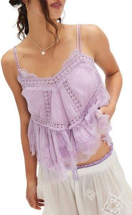 Free People Sweet Escape Lace Camisole in Fair Orchid at Nordstrom Rack, Size Medium