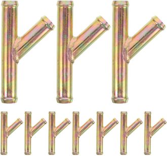 OEM 10 Conectores Met&aacute;licos En Y Para Tuber&iacute;as De Calefacci&oacute;n De 3 V&iacute;as