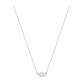 Swarovski Ketting Vrouwen Attract Trilogy Wit/Zilver 5392924 - Dames - Kettingen - Grijs - ONE Size - Accessoires