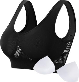 Generic Kulken Bra, Kulken Breathable Anti-Sagging Breasts Bra, Comfort Breathable Plus Size Sports Bras with Chest Pad, Nulalift Anti Sagging Bra, Sports Bra