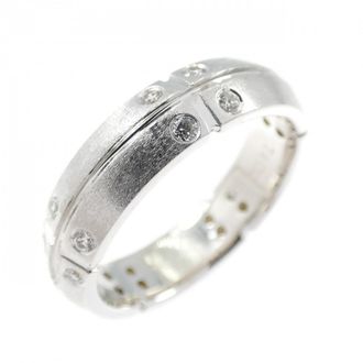 Tiffany & Co. Silver White Gold (18K) Band Ring (Pre-Owned)