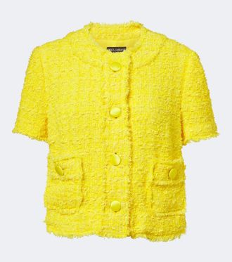 Dolce & Gabbana Cotton-blend tweet jacket