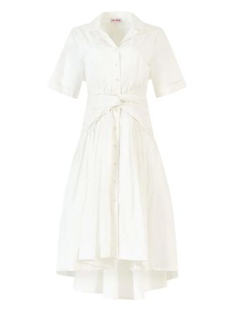Rosie Assoulin cotton midi dress - women - Cotton - 14 - White