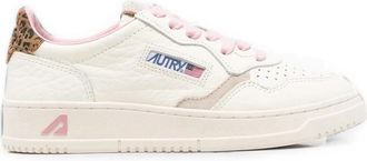 Autry Medalist Low Leopard-print Panelled Sneakers