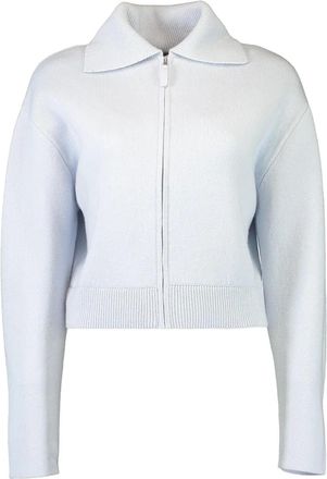 Allude zip front cardigan - Blue