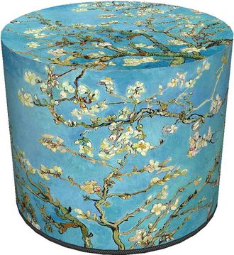 OEM Puf Impermeable Codura Para Hogar Y Jard&iacute;n - Estampado Almendra, Elegante, C&oacute;modo, Estable, Con Cremallera, 40 Cm, Bertoni