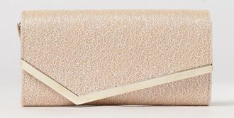 Jimmy Choo London Emmie Glitter Mesh Clutch with Removable Chain Strap