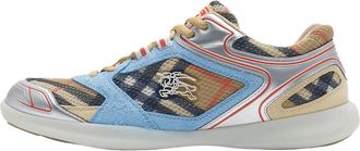 Burberry (WMNS) Burberry 25 Check Matrix Sport Sneakers Blue 81118581