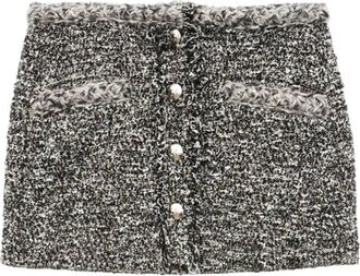 Isabel Marant Gleny Tweed Mini Skirt, Brand Size 34 ( US Size 0 )