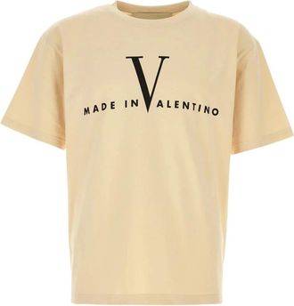 Valentino Hombre, Camisetas, Beige, Talla: M