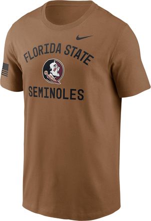 Nike Florida State Courtside Nike Mens Dri-FIT College T-Shirt in Brown | 02ET2EAFTN-WYJ