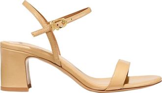 Margaux Eyewear The Cleo Sandal in Sand Crinkle-Gloss Nappa at Nordstrom, Size 36.5