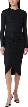 Isabel Marant Vestido midi de punto Dylin - Dresses - Mujer - Negro - XS