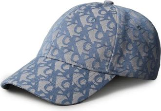Calvin Klein monogram logo cap - women - Fabric - One Size - Blue