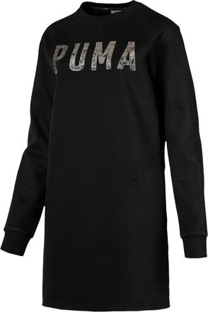 Puma Fleece mini-jurk met logo - Zwart