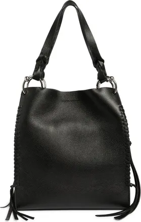 Rebecca Minkoff Boheme Pebbled Leather Bucket Bag in Black at Nordstrom Rack