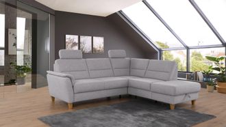 HOME AFFAIRE Ecksofa »Palmera L-Form, B: 236 cm« optional Bettfunktion & Bettkasten, Federkern