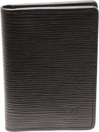 Louis Vuitton Tweedehands leren portemonnees - Dames - Vintage Accessoires - Zwart - ONE Size - Leer - Vintage