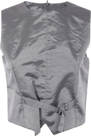 Maison Margiela Stijlvolle Gilet Vest voor Vrouwen - Dames - Tops zonder mouwen - Grijs - XS - Tops
