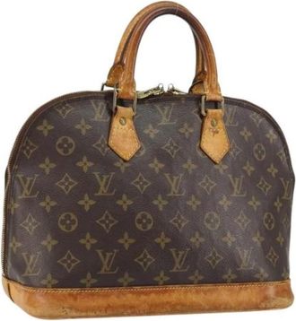 Louis Vuitton Pre-owned Canvas Handtas - Dames - Vintage Handtas - Bruin - ONE Size - Vintage