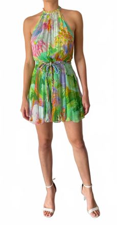 Hemant & Nandita Tiva Short Dress In Multicolor