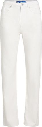 Karl Lagerfeld high-rise straight-leg jeans - women - Organic Cotton - 24/32 - White