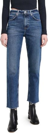 A Gold E Agolde Womens Valen Vintage Straight Jeans, Solace