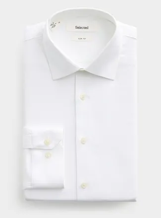Selected Mens Solid performance shirt Slim fit