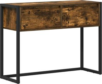 vidaXL Mesa Auxiliar Roble Humo 100 X 36 X 75 Cm Madera Contrachapada Vidaxl