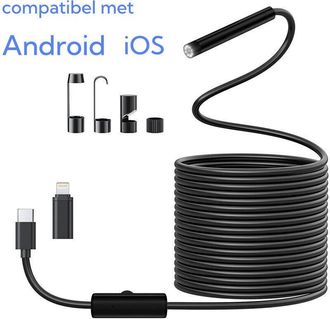 OEM C&aacute;mara De Inspecci&oacute;n De Tuber&iacute;as Hd 1920p Con 8 Led