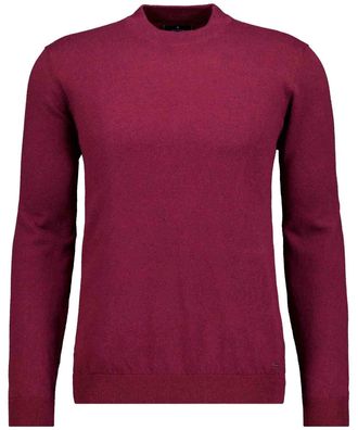 Ragman Rundhalspullover RAGMAN, Herren, Gr. 60, portwein, 696, 95% Baumwolle 5% Kaschmir, hoch geschlossener Ausschnitt, Pullover Rundhalspullover