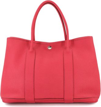 Herm&egrave;s Bougainvillier Negonda Leather Handbag Tote Bag (Pre-Owned)