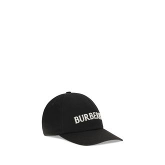 Burberry Mens Black Cotton Cap (baseball Hat)