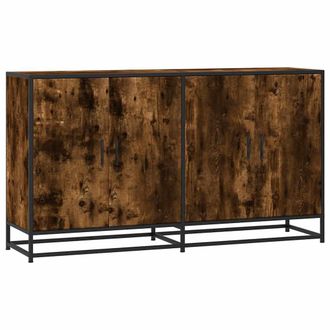 vidaXL Vidaxl - Aparador Madera De Ingenier&iacute;a Roble Ahumado 134x35x76 Cm