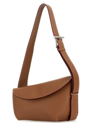 Alexander McQueen Womens Caramel Large Sling T-Bar Crossbody Bag Pecansilver Borse A Tracolla