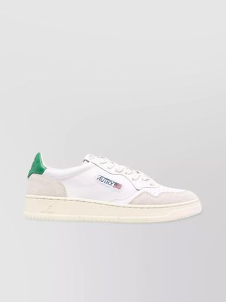 Autry leather and suede low top sneakers