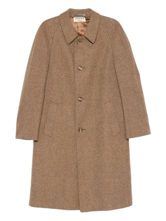 A.N.G.E.L.O. Vintage Cult 1990s m&eacute;lange-effect coat - men - Virgin Wool/Viscose - 48 - Brown