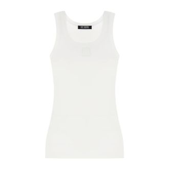 Raf Simons Sleeveless Tops, female, White, Size: XS Sleeveless Tank Top