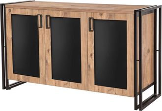 Concept Usine Aparador industrial con estantes y puertas