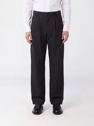 A.P.C. A. P.C. Ricky Wide-Leg Cotton Trousers with Pleats