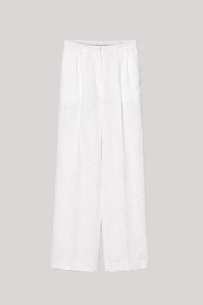 Forte_Forte Womens Chic Linen Gauze Trouser In Crystal